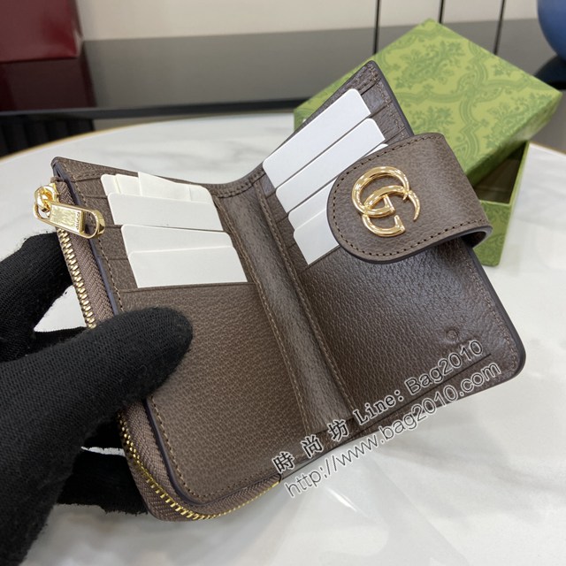 Gucci專櫃古馳最新款Ophidia系列GG全拉鏈式錢包 jh2832型號：725662